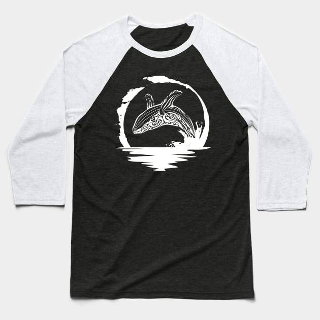 Whale, Thong, Tail, String tanga, Fun, Ocean Baseball T-Shirt by Strohalm